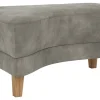 Hocker Stamford - gebogen, Links, LB ca. 89x65 cm, Stoff, Anthrazit – Bild 2