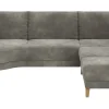 Sofa Stamford - 3,5-Sitzer, Bogen links mit Ecksofa 2-sitzig und Abschlusshocker Rechts, Stoff, Anthrazit – Bild 2