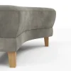Hocker Stamford - gebogen, Rechts, LB ca. 89x65 cm, Stoff, Anthrazit – Bild 3