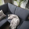 Sofa Stamford - inkl. Armlehne verstellbar, 3,5-Sitzer, Bogen links mit Ecksofa 2-sitzig und Abschlusshocker Rechts, Stoff, Dunkelblau – Bild 3