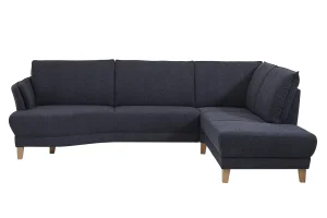 Alternative view of Sofa Stamford - inkl. Armlehne verstellbar, 3,5-Sitzer, Bogen links mit Ecksofa 2-sitzig und Abschlusshocker Rechts, Stoff, Dunkelblau