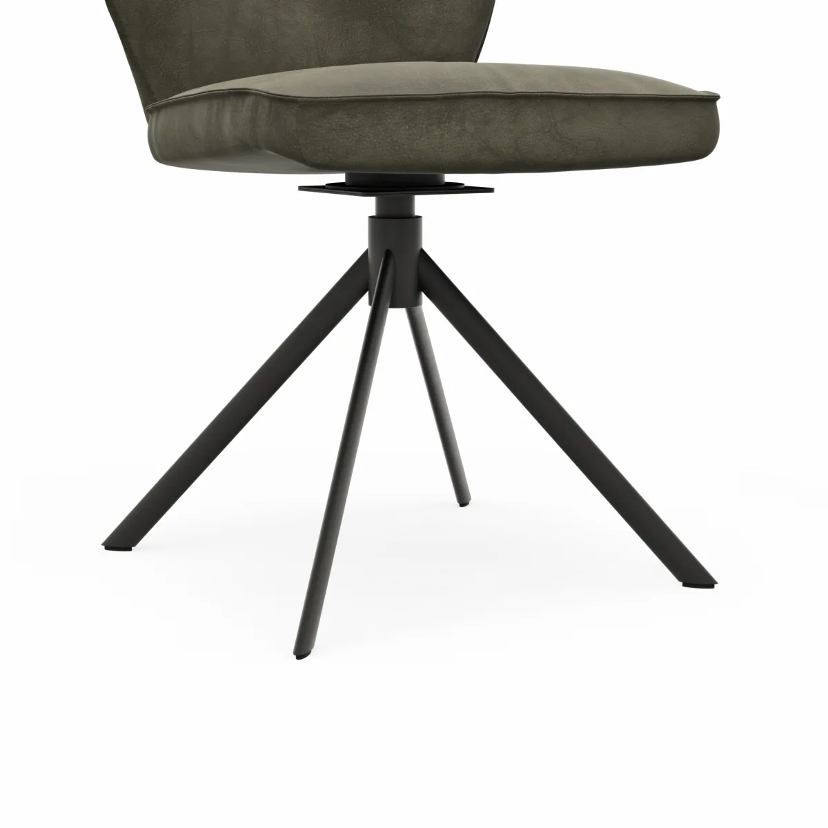Stuhl Westmore - drehbar, Stoff, Dunkelgrün – Bild 3