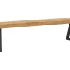 Holzbank Clifton - Breite ca. 200cm, Zerreiche massiv, natur – Bild 2