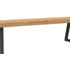 Holzbank Clifton - Breite ca. 180cm, Zerreiche massiv, natur – Bild 2