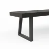 Holzbank Clifton - Breite ca. 200cm, Zerreiche massiv, smoked – Bild 3