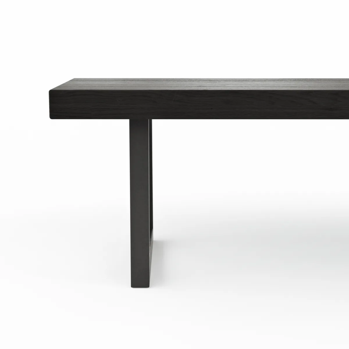 Holzbank Clifton - Breite ca. 180cm, Zerreiche massiv, smoked – Bild 3