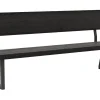 Holzbank Clifton - mit Rückenlehne, Breite ca. 220 cm, Zerreiche massiv, smoked – Bild 2