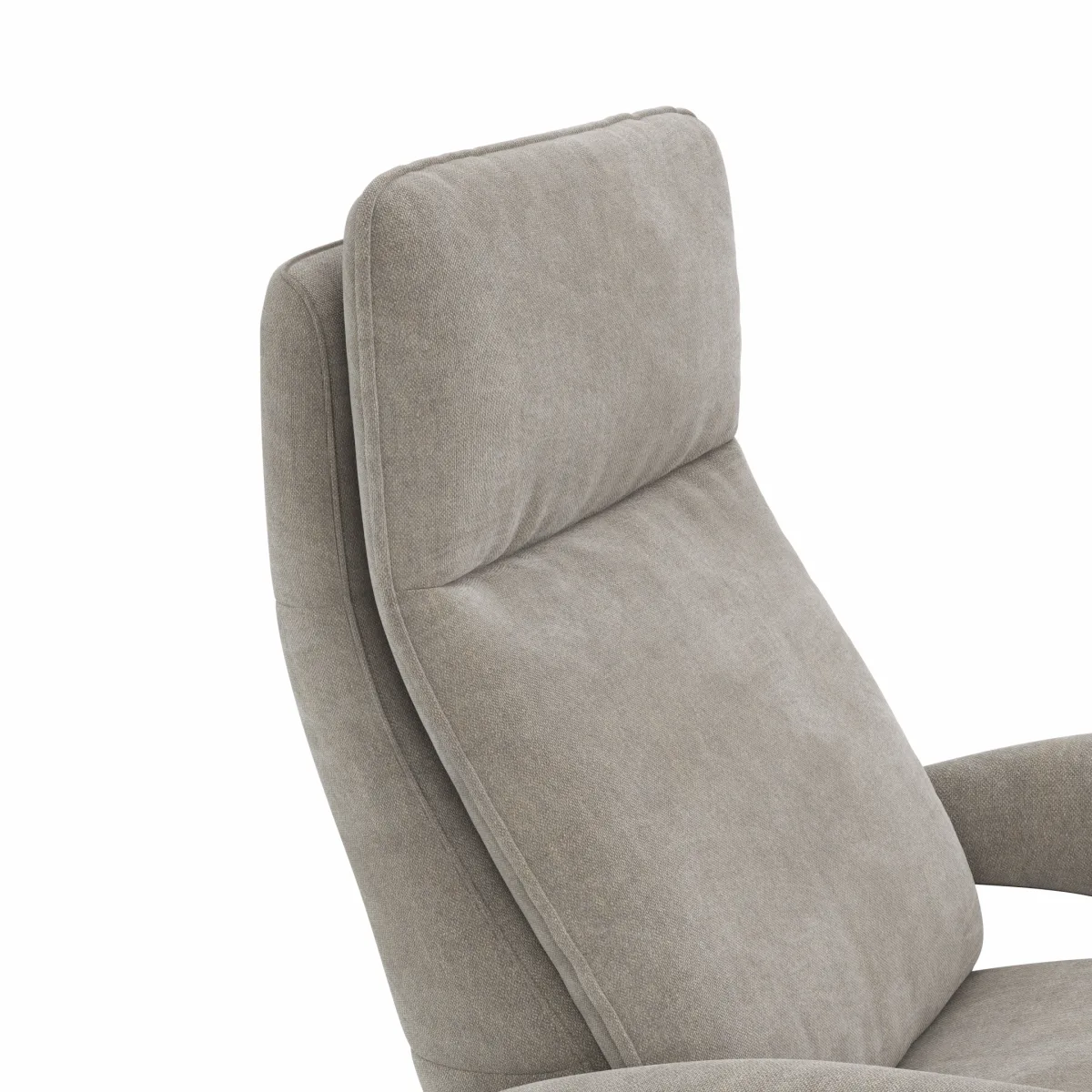 Sessel Tulsa Relax - Größe M, inkl. Kopf-/Fußteil/Rückenlehne verstellbar, Stoff, Graubeige – Bild 4