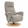 Sessel Tulsa Relax - Größe M, inkl. Kopf-/Fußteil/Rückenlehne verstellbar, Stoff, Graubeige – Bild 2