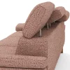 Ecksofa Hudson - 2,5-Sitzer mit Longchair rechts inkl. Kopfteil verstellbar, Stoff, Kupfer – Bild 3
