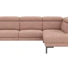 Ecksofa Hudson - 2,5-Sitzer mit Ecke rechts, inkl. Kopfteil verstellbar, Stoff, Kupfer – Bild 2