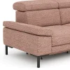 Ecksofa Hudson - 2,5-Sitzer mit Ecke rechts, inkl. Kopfteil verstellbar, Stoff, Kupfer – Bild 4