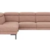 Ecksofa Hudson - Ecke links mit 2,5-Sitzer inkl. Kopfteil verstellbar, Stoff, Kupfer – Bild 2