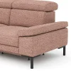 Ecksofa Hudson - Ecke links mit 2,5-Sitzer inkl. Kopfteil verstellbar, Stoff, Kupfer – Bild 4