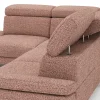 Ecksofa Hudson - Ecke links mit 2,5-Sitzer inkl. Kopfteil verstellbar, Stoff, Kupfer – Bild 3