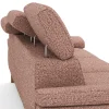 Ecksofa Hudson - Longchair links mit 2,5-Sitzer, inkl. Kopfteil verstellbar, Stoff, Kupfer – Bild 4