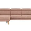 Ecksofa Hudson - Longchair links mit 2,5-Sitzer, inkl. Kopfteil verstellbar, Stoff, Kupfer – Bild 2