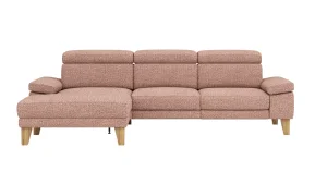 Alternative view of Ecksofa Hudson - Longchair links mit 2,5-Sitzer, inkl. Kopfteil verstellbar, Stoff, Kupfer