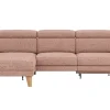 Ecksofa Hudson - Longchair links mit 2,5-Sitzer, inkl. Kopfteil/Armlehne verstellbar und Relaxfunktion (motorisch), Stoff, Kupfer – Bild 2