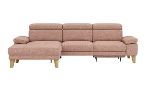 Alternative view of Ecksofa Hudson - Longchair links mit 2,5-Sitzer, inkl. Kopfteil/Armlehne verstellbar und Relaxfunktion (motorisch), Stoff, Kupfer