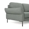Ecksofa Rockport A - 2,5-Sitzer mit Ecke rechts inkl. Armlehne klappbar, Stoff, Eisblau – Bild 3
