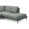 Ecksofa Rockport A - 2,5-Sitzer mit Ecke rechts, inkl. Sitzauszug (motorisch) und Armlehne klappbar, Stoff, Eisblau – Bild 4