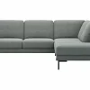 Ecksofa Rockport A - 2,5-Sitzer mit Ecke rechts, inkl. Sitzauszug (motorisch) und Armlehne klappbar, Stoff, Eisblau – Bild 2