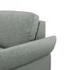 Ecksofa Rockport A - Ecke links mit 2,5-Sitzer rechts, inkl. Sitzauszug (motorisch) und Armlehne klappbar, Stoff, Eisblau – Bild 3