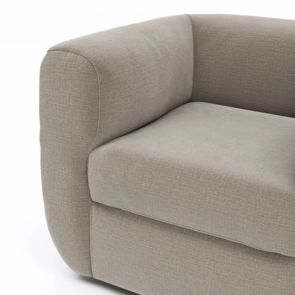 Sessel Stormy - drehbar, Stoff, Graubeige – Bild 3