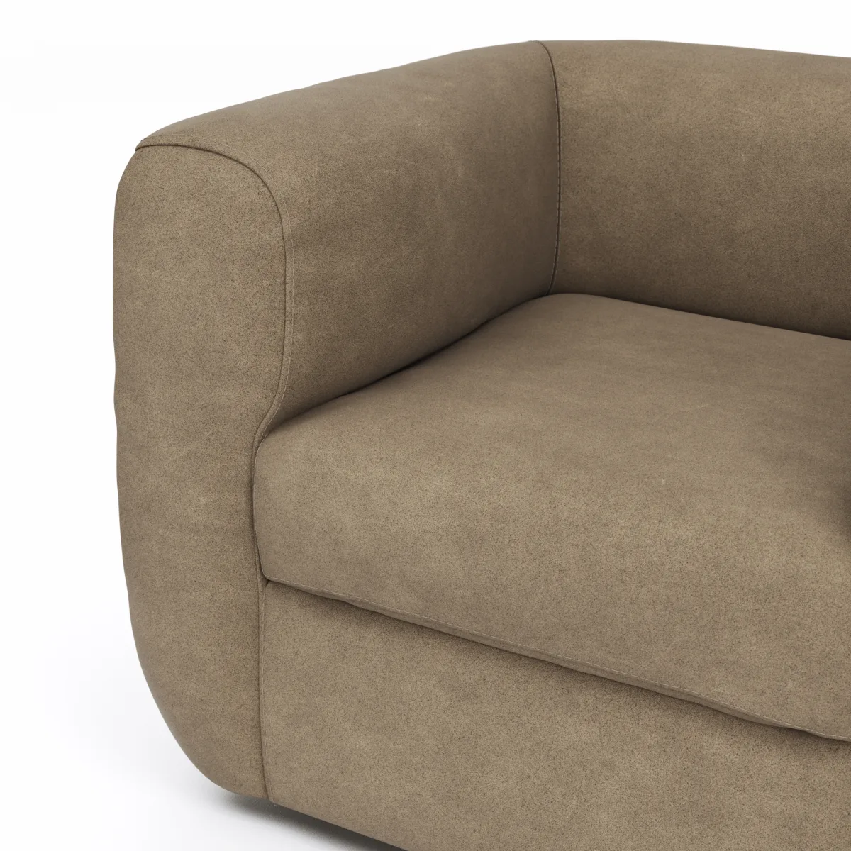 Sessel Stormy - drehbar, Stoff, Rauchbraun – Bild 3