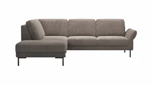 Alternative view of Ecksofa Rockport A - Ecke links mit 2,5-Sitzer rechts, inkl. Armlehne verstellbar, Stoff, Braun