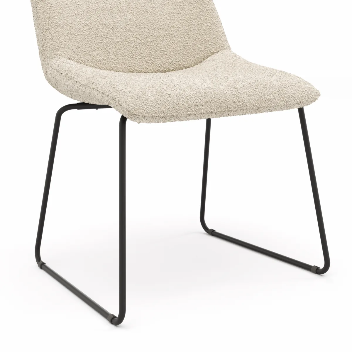 Stuhl Maluhia - Stoff, Beige – Bild 3