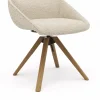 Stuhl Maluhia - mit niedriger Armlehne, drehbar, Stoff, Beige – Bild 4