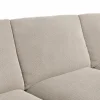Ecksofa Stormy - 2,5-Sitzer mit Longchair rechts, Stoff, Creme – Bild 3