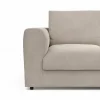 Ecksofa Stormy - 2,5-Sitzer mit Longchair rechts, Stoff, Creme – Bild 4