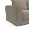 Ecksofa Stormy - 2,5-Sitzer mit Longchair rechts, Stoff, Graubeige – Bild 4