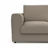 Ecksofa Stormy - 2,5-Sitzer mit Longchair rechts, Stoff, Graubeige – Bild 3