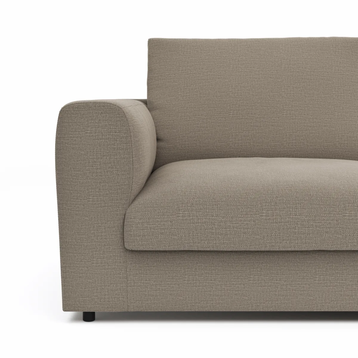 Sofa Stormy - 3-Sitzer, Stoff, Graubeige – Bild 4