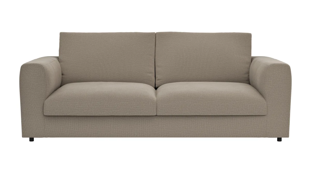 Sofa Stormy - 3-Sitzer, Stoff, Graubeige – Bild 2