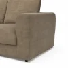 Ecksofa Stormy - Longchairs links mit 2,5-Sitzer, Stoff, Rauchbraun – Bild 4