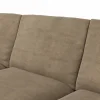 Ecksofa Stormy - Longchairs links mit 2,5-Sitzer, Stoff, Rauchbraun – Bild 3