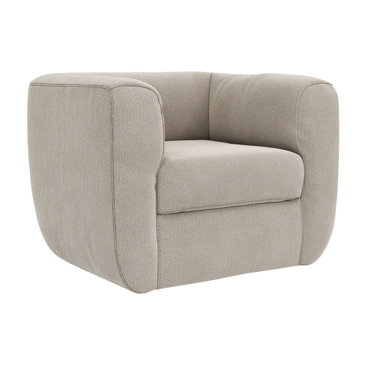 Sessel Stormy - drehbar, Stoff, Creme – Bild 2