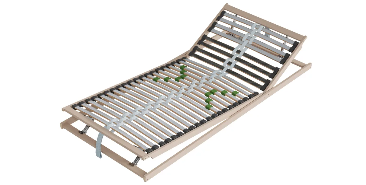 Lattenrost Alpin Schlafsysteme Alpin-A-KF - 90x200cm, Kopf-/Fußteil manuell verstellbar – Bild 2