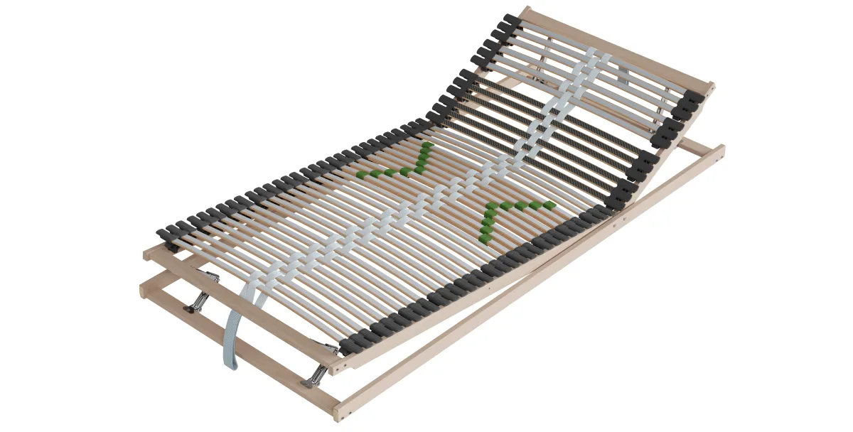 Lattenrost Alpin Schlafsysteme Alpin-C-KF - 90x200cm, Kopf-/Fußteil manuell verstellbar – Bild 2