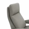 Sessel Tulsa Relax - Größe M, inkl. Fußteil/Rückenlehne verstellbar (motorisch), inkl. Kopfteilverstellung, Leder, Graubeige – Bild 3