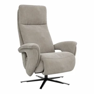 Alternative view of Sessel Tulsa Relax - Größe L, inkl. Maxirücken und Kopf-/Fußteil/Rückenlehne verstellbar, Stoff, Graubeige