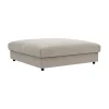 Hocker Stormy - LB ca. 110x110 cm, Stoff, Graubeige – Bild 2