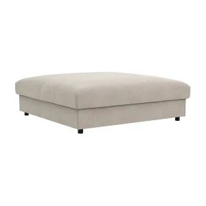 Alternative view of Hocker Stormy - LB ca. 110x110 cm, Stoff, Creme