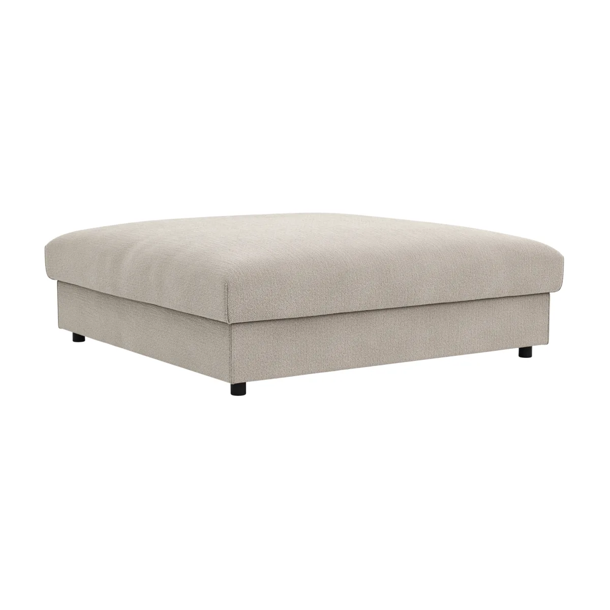 Hocker Stormy - LB ca. 110x110 cm, Stoff, Creme – Bild 2