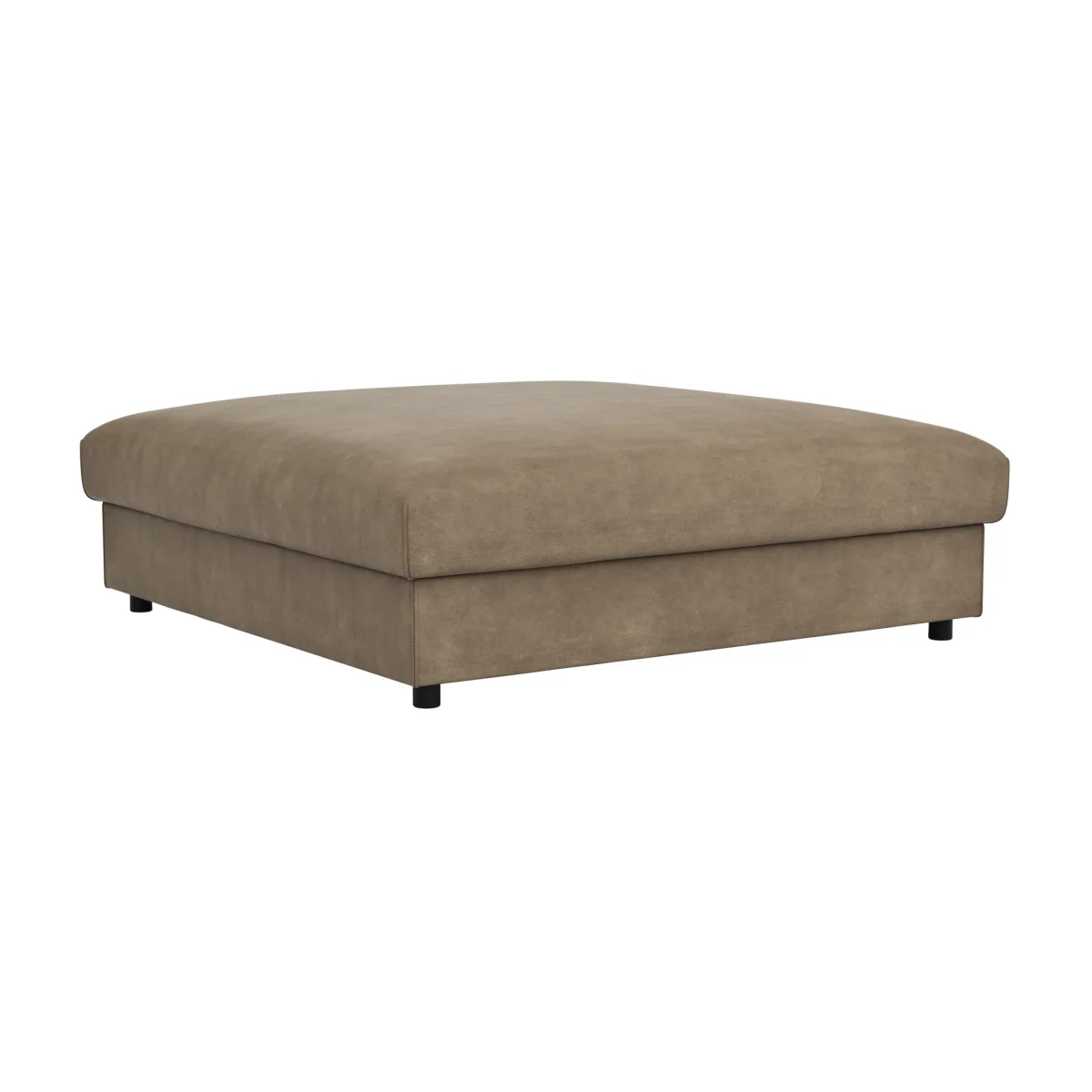 Hocker Stormy - LB ca. 110x110 cm, Stoff, Rauchbraun – Bild 2